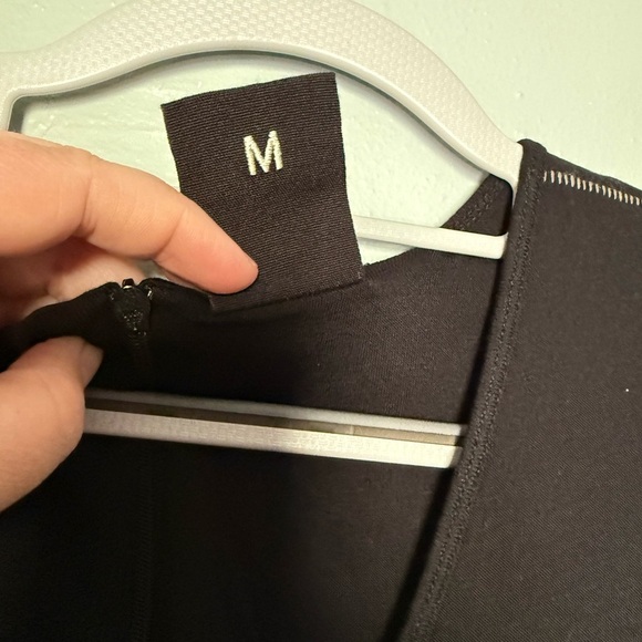 Thom Krom long sleeve jumpsuit in black minimalist attire comfort - Picture 3 of 9